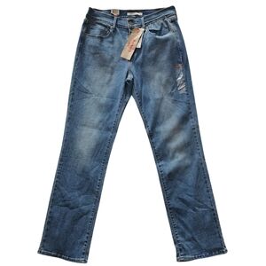 NWT Levi's 505 Straight Leg Medium Wash Jeans Size 8 Short/Ankle Length